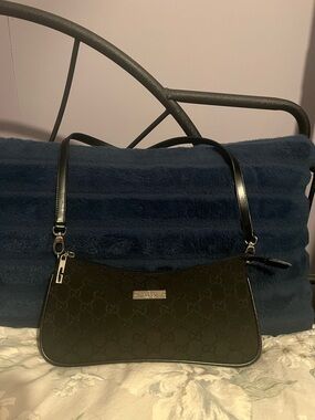 “Gucci” Style Monogram Shoulder Bag